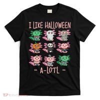 Funny Axolotl I Like Halloween A-Lotl Axolotl Costume T-Shirt thumb 0