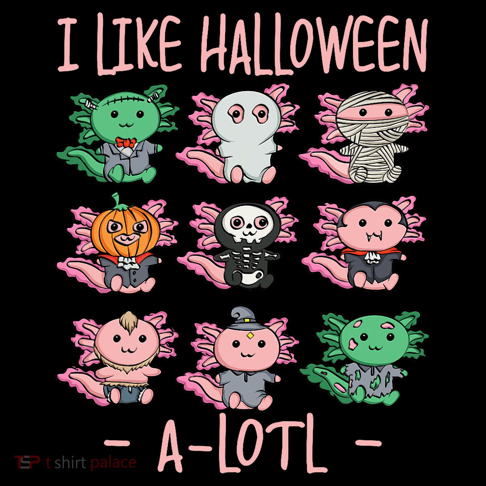 Funny Axolotl I Like Halloween A-Lotl Axolotl Costume Coffee Mug