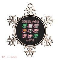 Funny Axolotl I Like Halloween A-Lotl Axolotl Costume Ornament thumb 0