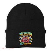 Funny ADHD Internet Humor My Brain Has 67 Tabs Open Beanie thumb 0