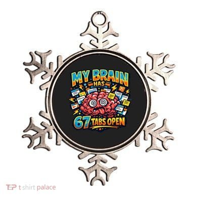 Funny ADHD Internet Humor My Brain Has 67 Tabs Open Ornament