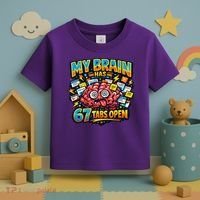 Funny ADHD Internet Humor My Brain Has 67 Tabs Open Toddler T-Shirt thumb 3