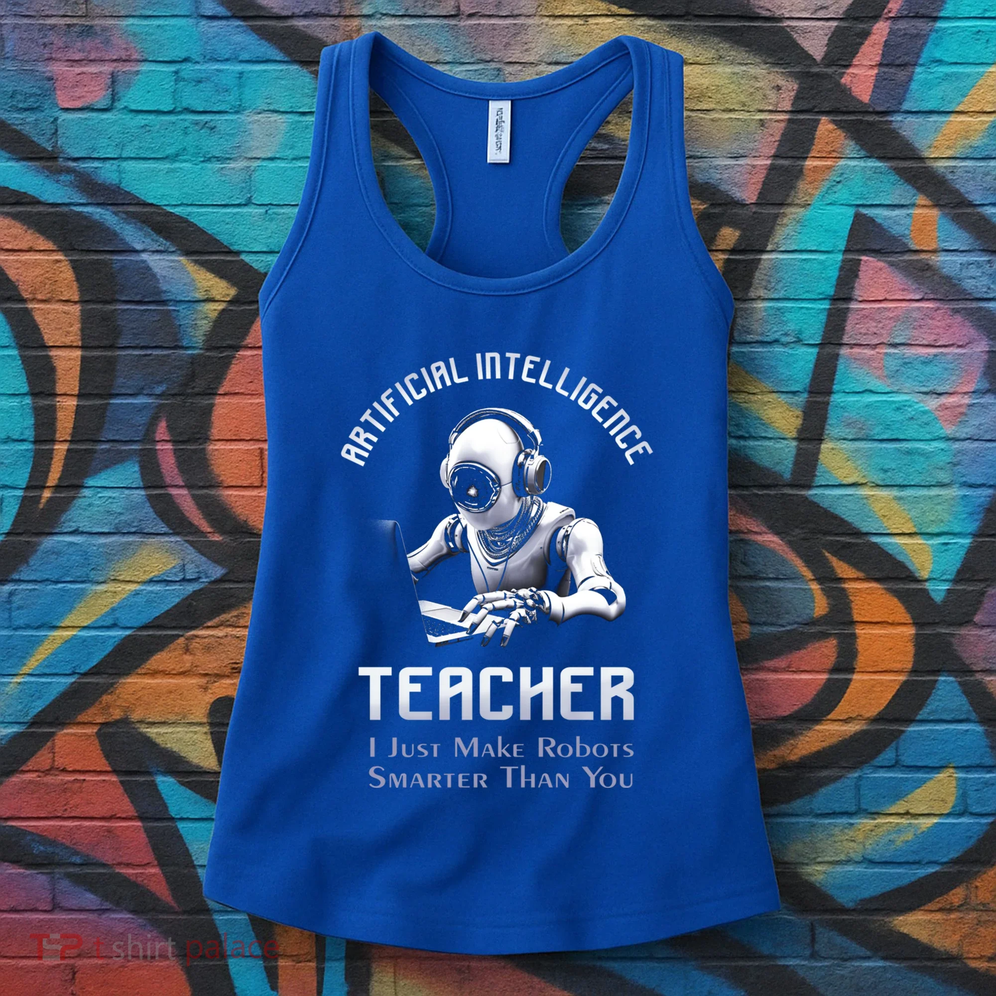 Funny Artificial Intelligence Teacher Robotics Engineer Great Gift Women's Tank Top