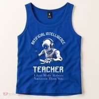 Funny Artificial Intelligence Teacher Robotics Engineer Great Gift Tank Top thumb 2