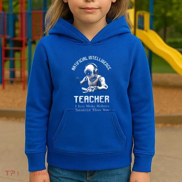 Funny Artificial Intelligence Teacher Robotics Engineer Great Gift Kids Hoodie