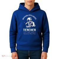 Funny Artificial Intelligence Teacher Robotics Engineer Great Gift Kids Hoodie thumb 4