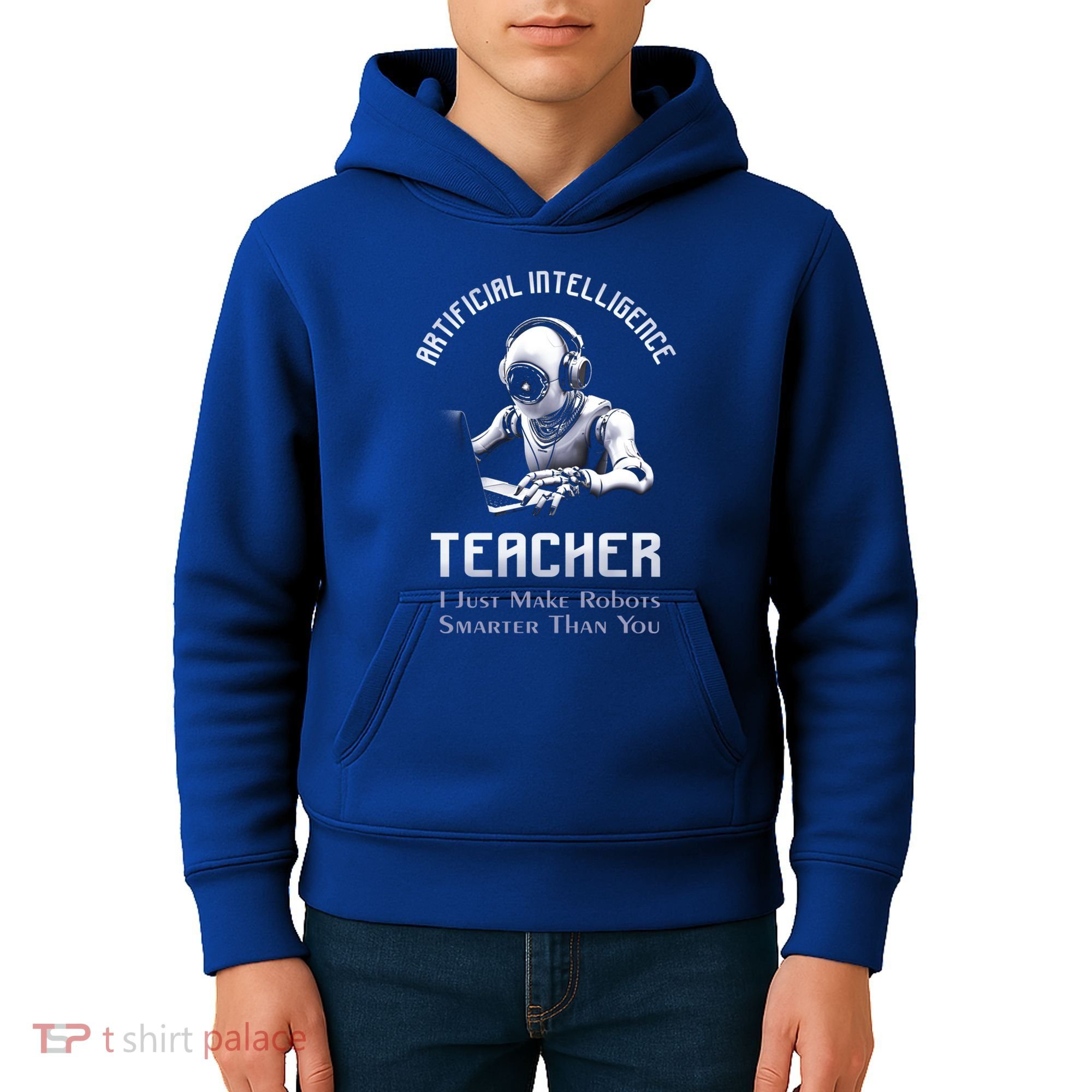 Funny Artificial Intelligence Teacher Robotics Engineer Great Gift Kids Hoodie