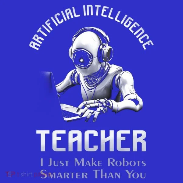 Funny Artificial Intelligence Teacher Robotics Engineer Great Gift Kids Long Sleeve Shirt