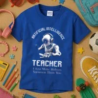 Funny Artificial Intelligence Teacher Robotics Engineer Great Gift Kids T-Shirt thumb 3