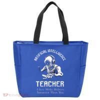 Funny Artificial Intelligence Teacher Robotics Engineer Great Gift Tote Bag thumb 0