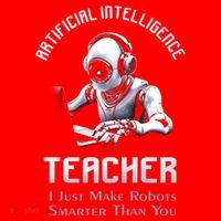 Funny Artificial Intelligence Teacher Robotics Engineer Great Gift Santa Hat thumb 1