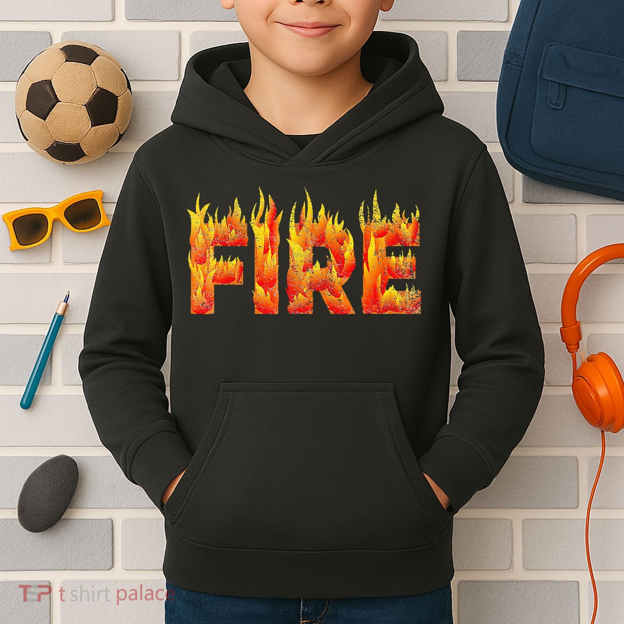 Fire and Ice Halloween Family Costume Kids Hoodie