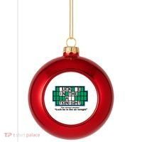 Funny Adult Inappropriate Humor Puzzle Plastic Christmas Ball Ornament thumb 0