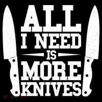 Funny All I Need Is More Knives Women's Hoodie thumb 2