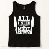 Funny All I Need Is More Knives Tank Top thumb 2