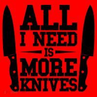 Funny All I Need Is More Knives Santa Hat thumb 1
