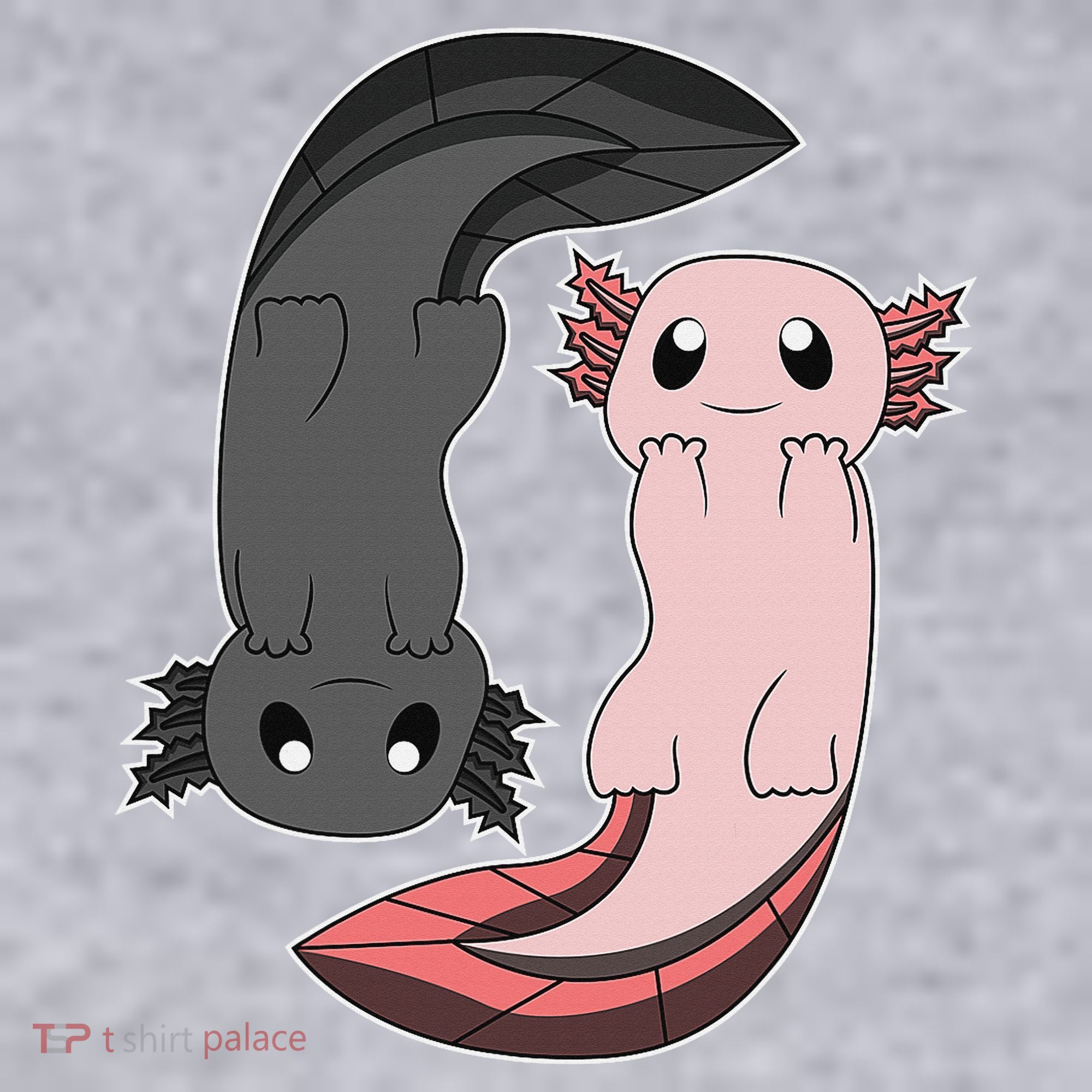 Funny Axolotl  I Yin Yang Reptile  Women's Sweatshirt