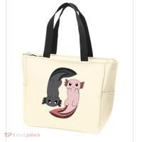 Funny Axolotl  I Yin Yang Reptile  Tote Bag thumb 3