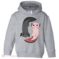 Funny Axolotl  I Yin Yang Reptile  Toddler Hoodie thumb 0