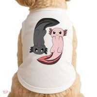 Funny Axolotl  I Yin Yang Reptile  Doggie Tank thumb 0