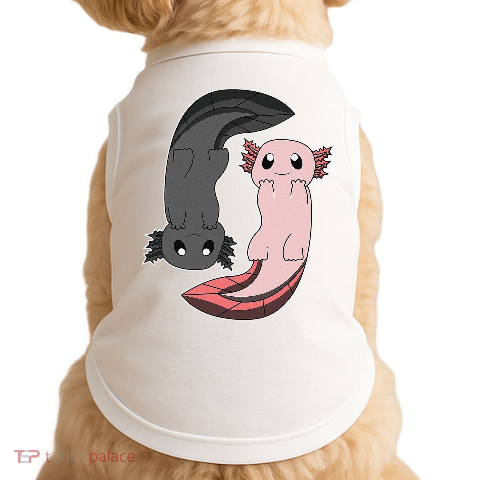 Funny Axolotl  I Yin Yang Reptile  Doggie Tank