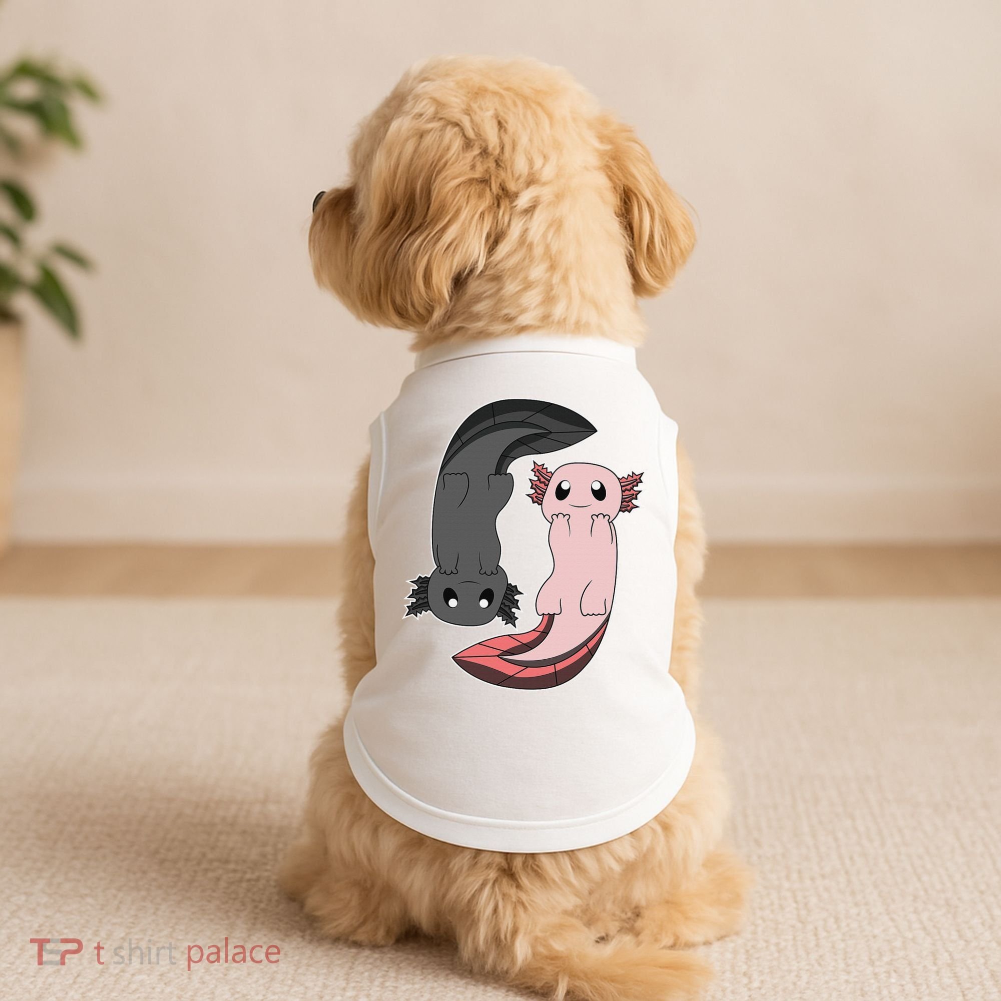 Funny Axolotl  I Yin Yang Reptile  Doggie Tank