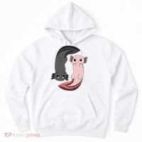 Funny Axolotl  I Yin Yang Reptile  Hoodie thumb 0