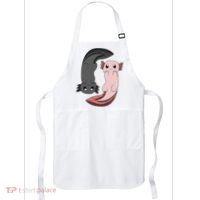 Funny Axolotl  I Yin Yang Reptile  Apron thumb 0