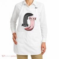 Funny Axolotl  I Yin Yang Reptile  Apron thumb 2