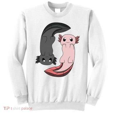 Funny Axolotl  I Yin Yang Reptile  Sweatshirt