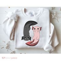 Funny Axolotl  I Yin Yang Reptile  Sweatshirt thumb 2