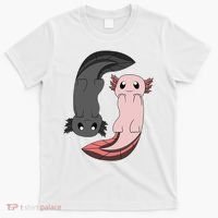 Funny Axolotl  I Yin Yang Reptile  T-Shirt thumb 0