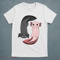 Funny Axolotl  I Yin Yang Reptile  T-Shirt thumb 5