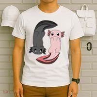 Funny Axolotl  I Yin Yang Reptile  T-Shirt thumb 6