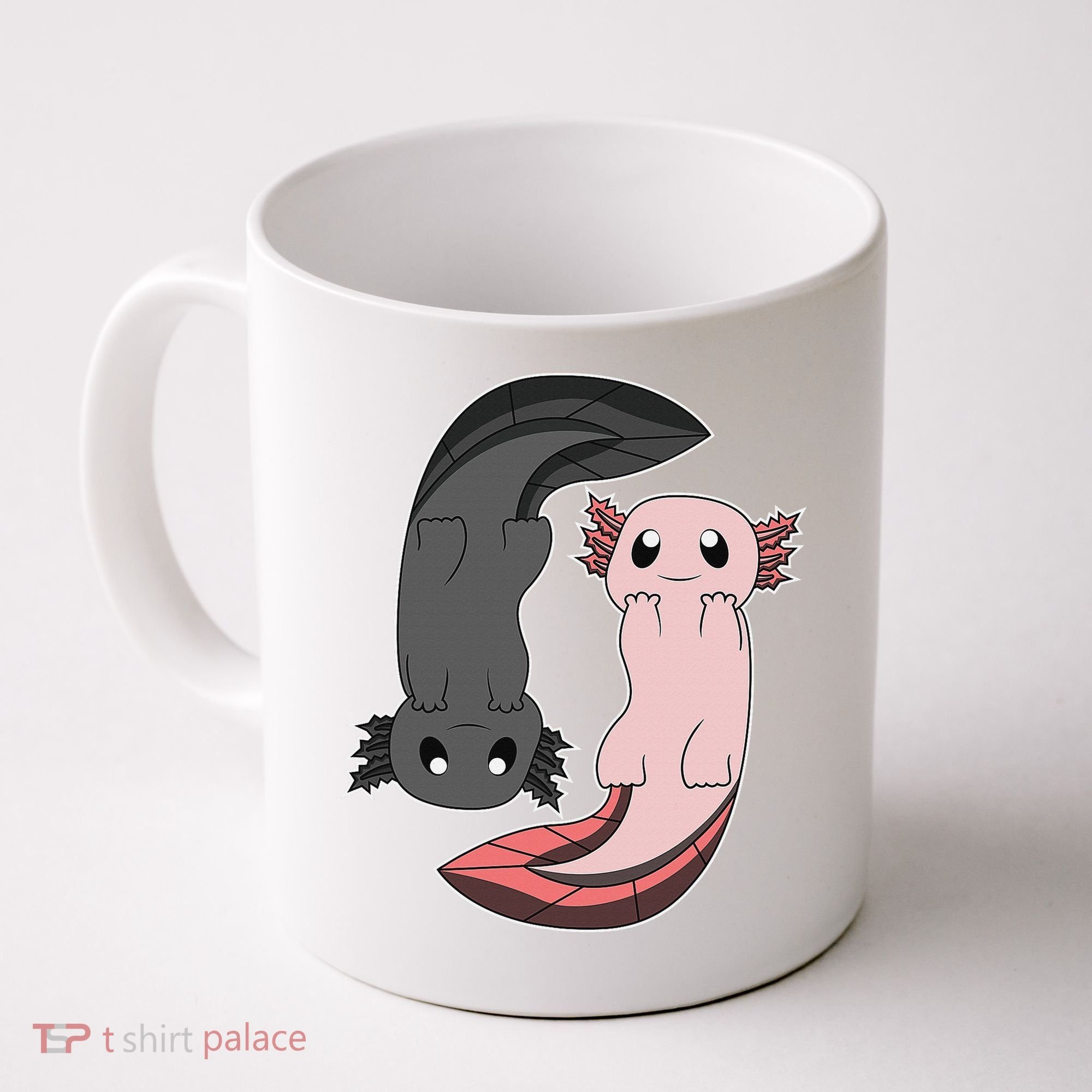 Funny Axolotl  I Yin Yang Reptile  Coffee Mug