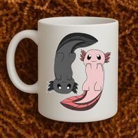 Funny Axolotl  I Yin Yang Reptile  Coffee Mug thumb 2