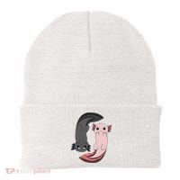 Funny Axolotl  I Yin Yang Reptile  Beanie thumb 0