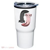 Funny Axolotl  I Yin Yang Reptile  Tumbler thumb 0
