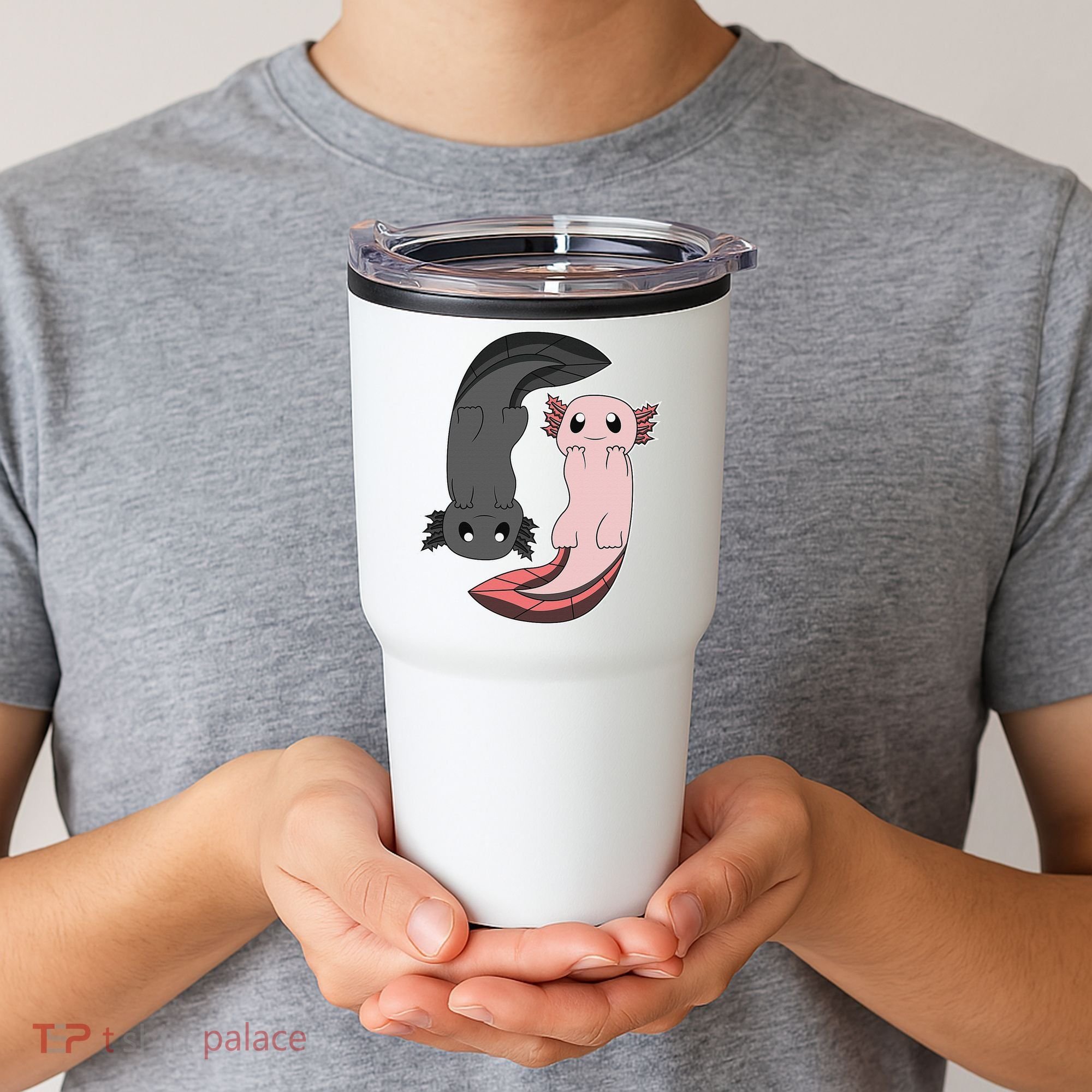 Funny Axolotl  I Yin Yang Reptile  Tumbler