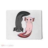 Funny Axolotl  I Yin Yang Reptile  Mousepad thumb 0