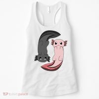 Funny Axolotl  I Yin Yang Reptile  Women's Tank Top thumb 0