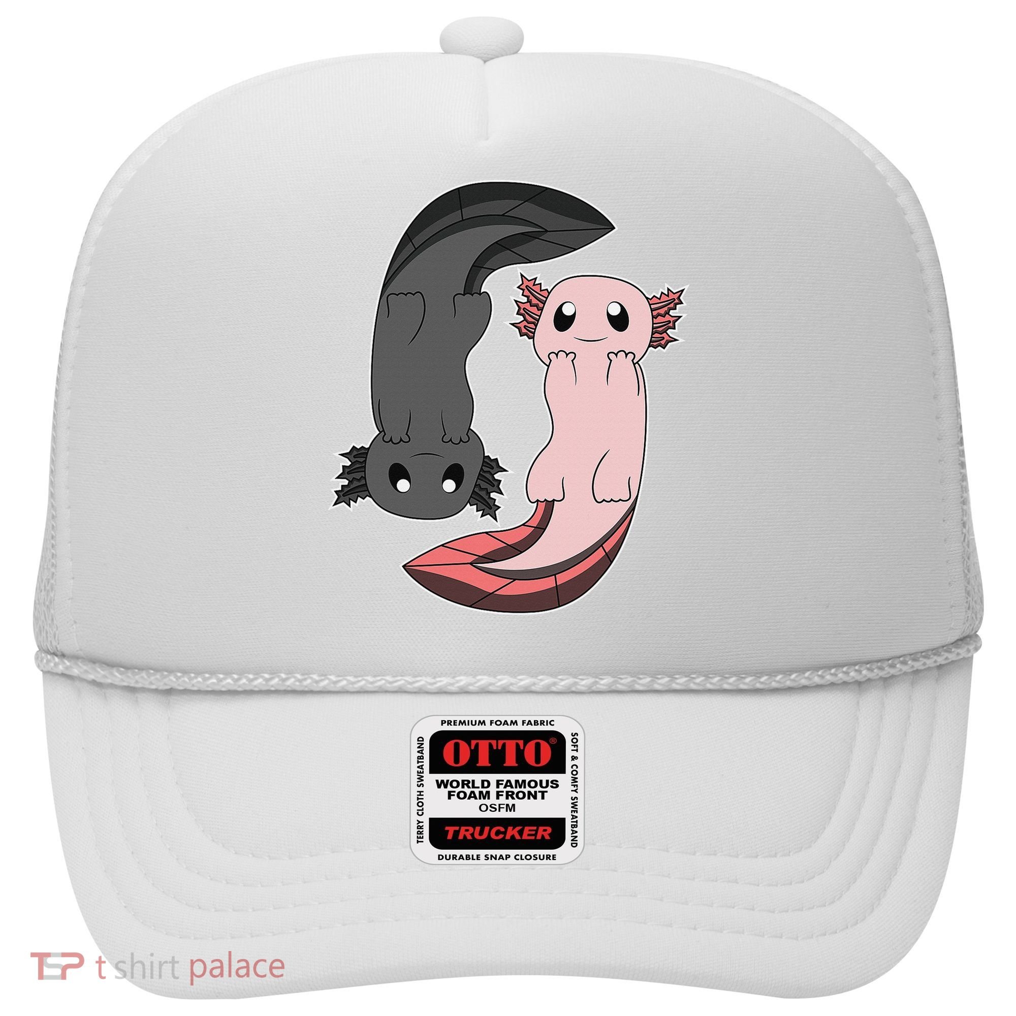 Funny Axolotl  I Yin Yang Reptile  Hat