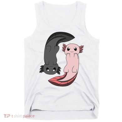 Funny Axolotl  I Yin Yang Reptile  Tank Top