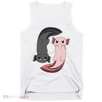 Funny Axolotl  I Yin Yang Reptile  Tank Top thumb 0