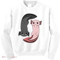 Funny Axolotl  I Yin Yang Reptile  Kids Sweatshirt thumb 0