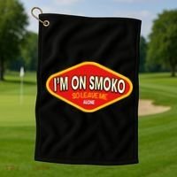 Funny Australia I'm On Smoko The Chats Straya Aussie Punk Golf Towel thumb 1