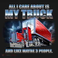Funny All I Care About Is My Truck And Maybe 3 People Apron thumb 3