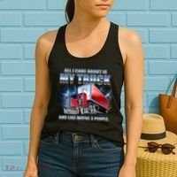 Funny All I Care About Is My Truck And Maybe 3 People Women's Tank Top thumb 2