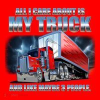 Funny All I Care About Is My Truck And Maybe 3 People Santa Hat thumb 1