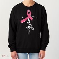 Faith Breast Cancer Awareness Ribbon Women's Sweatshirt thumb 0